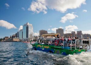 enjoying a harbour tour in halifax, ns